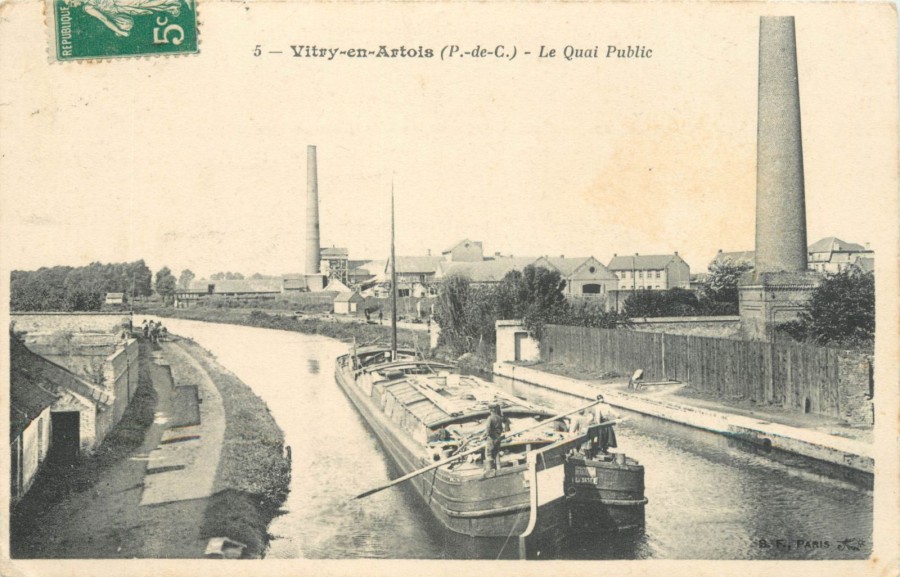 Le Quai de Scarpe à Vitry en Artois